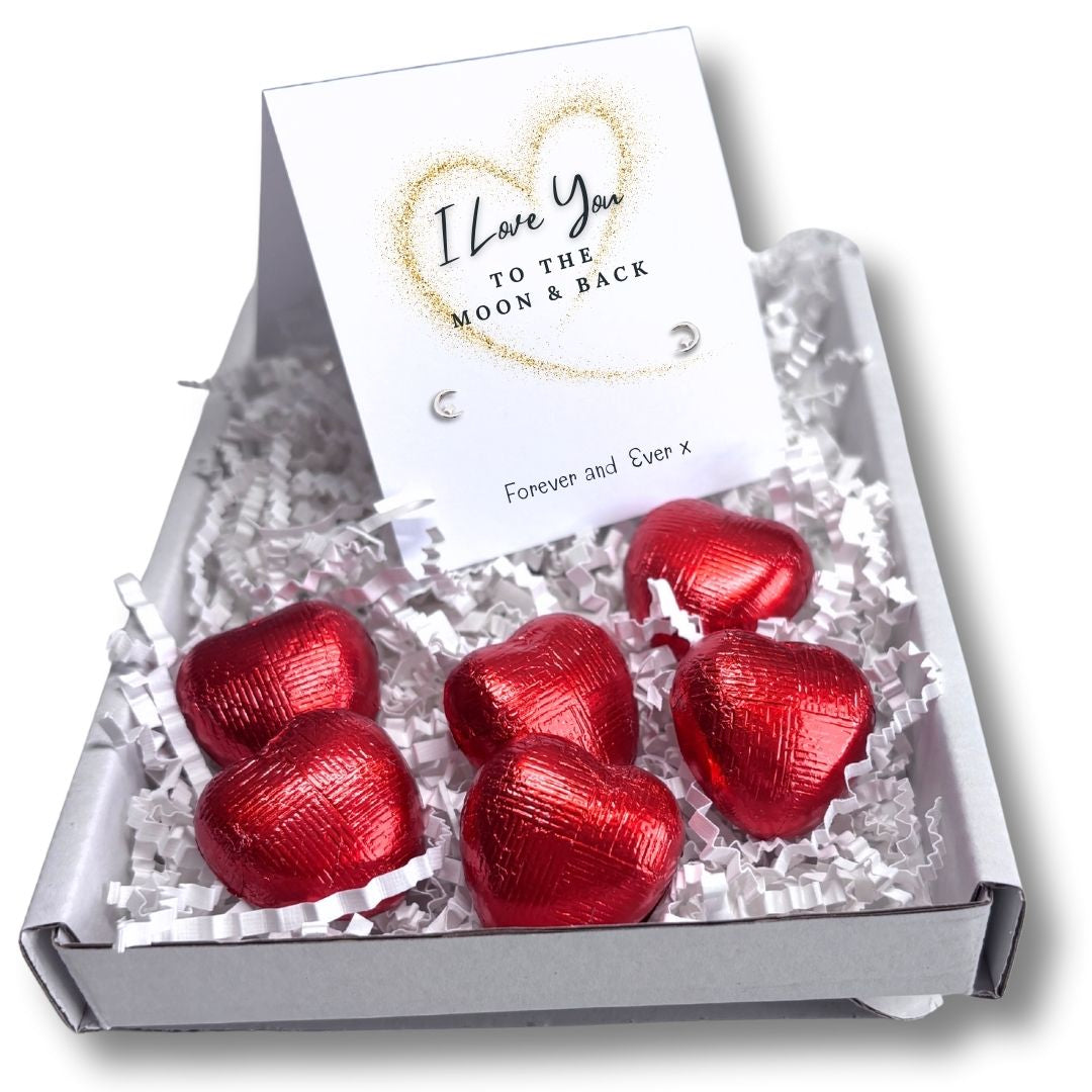 Love You to the Moon & Back Silver Earrings Mini Gift Hamper