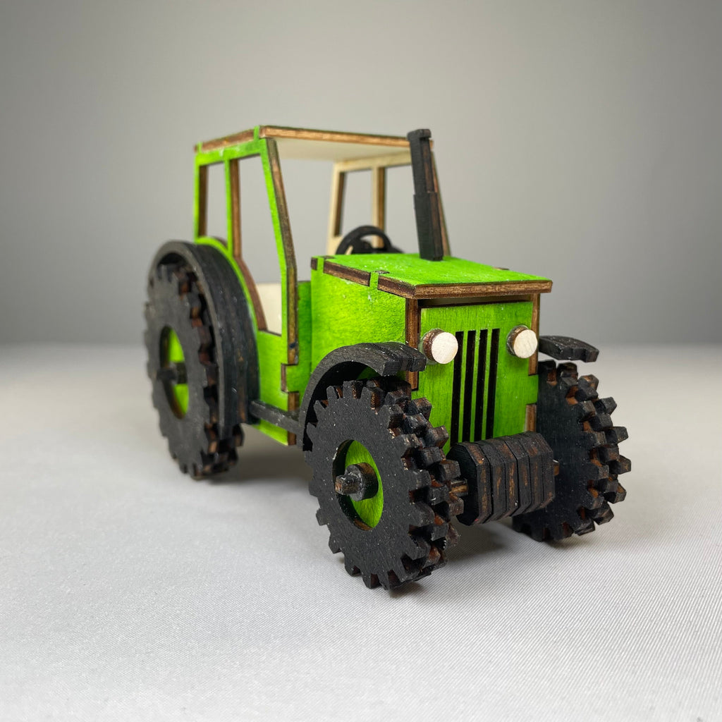 Tractor Puzzle - Pre-Built Model by Curious Rabbit ®