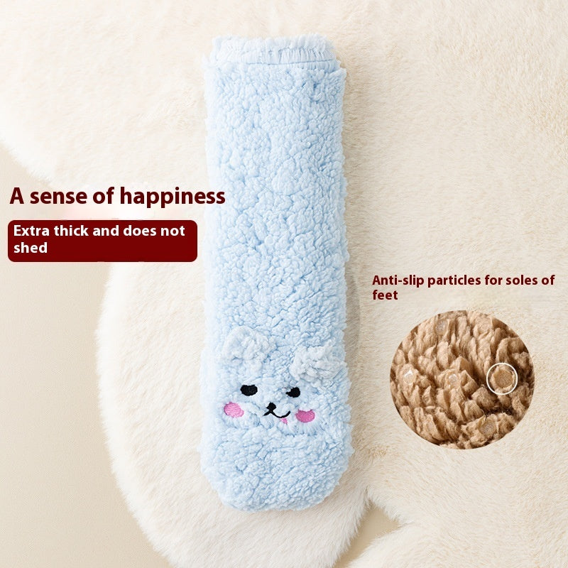 Chaussettes de sol en velours
