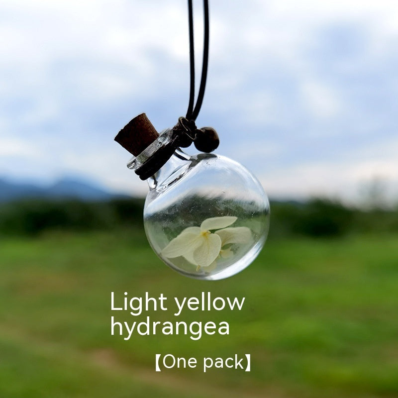 Bouteille de parfum de fleur éternelle pour pendentif de voiture