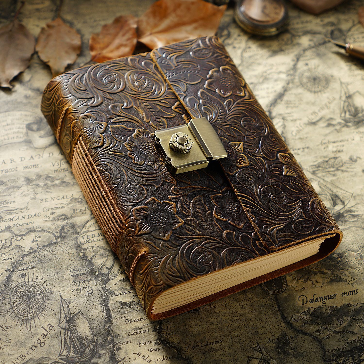 Vintage Journal Cowhide Notebook