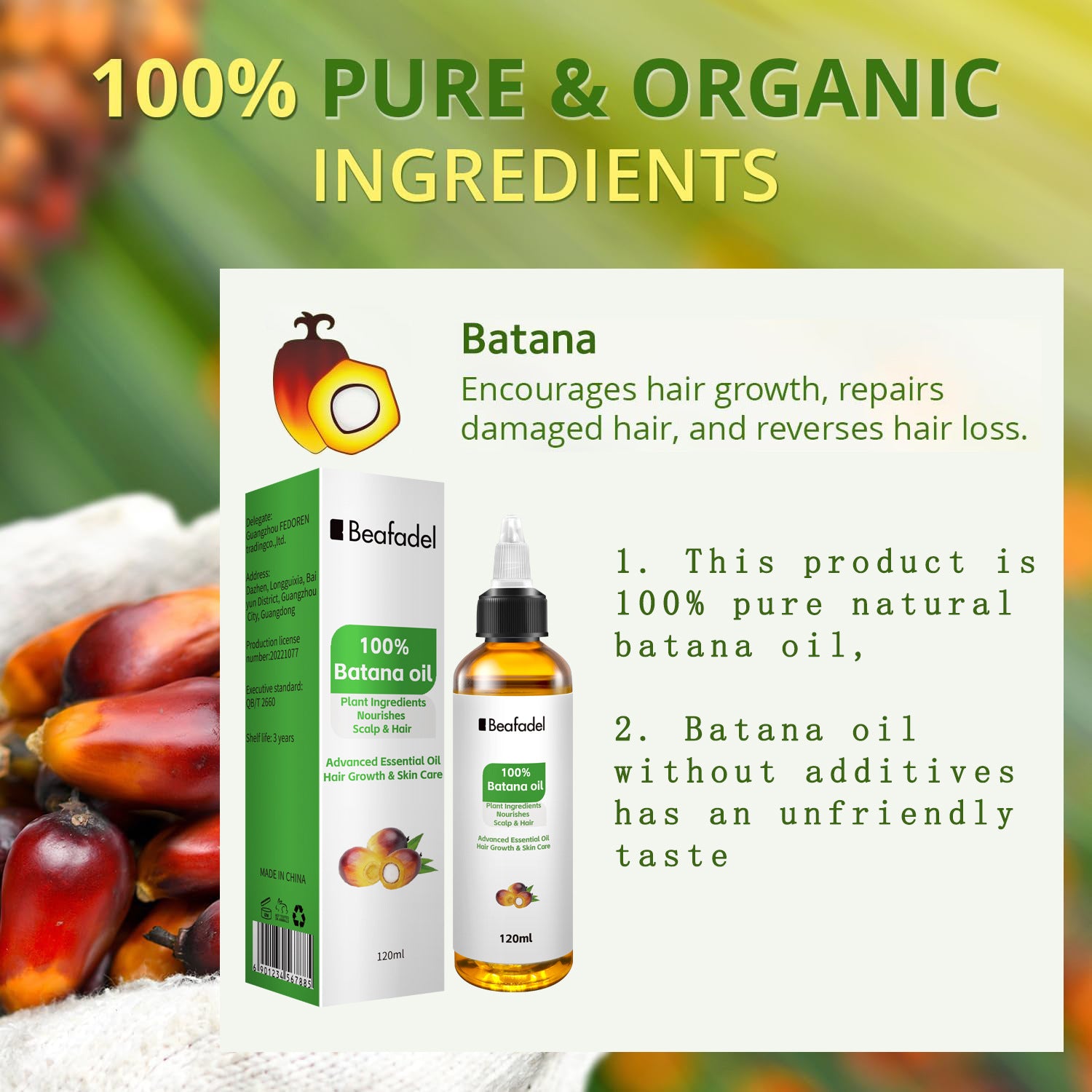 Batana Oil Hair Care Essential Oil