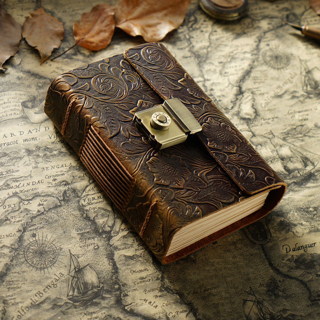 Vintage Journal Cowhide Notebook