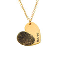Collier Cœur Empreinte Digitale Personnalisé
