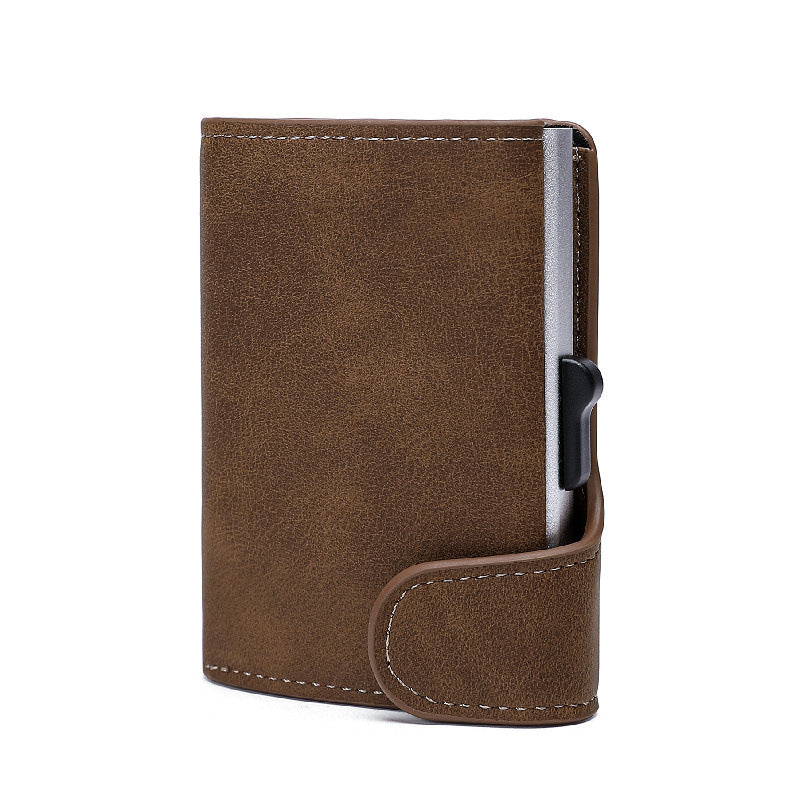 Portefeuille étui pour cartes en cuir Crazy Horse