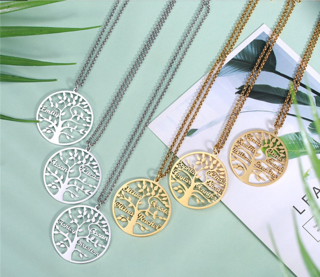 Collier pendentif Arbre de Vie personnalisé