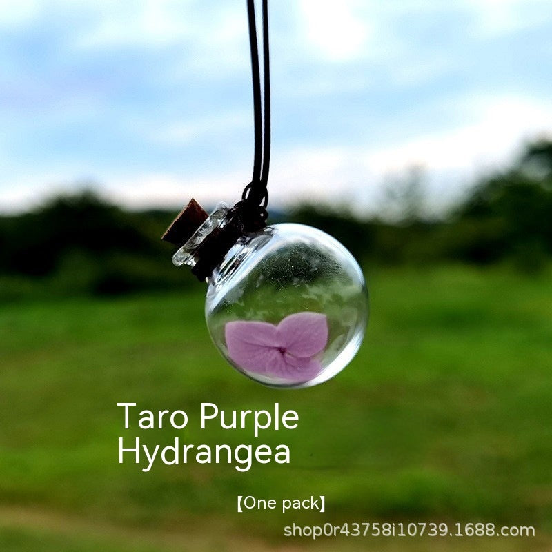 Bouteille de parfum de fleur éternelle pour pendentif de voiture