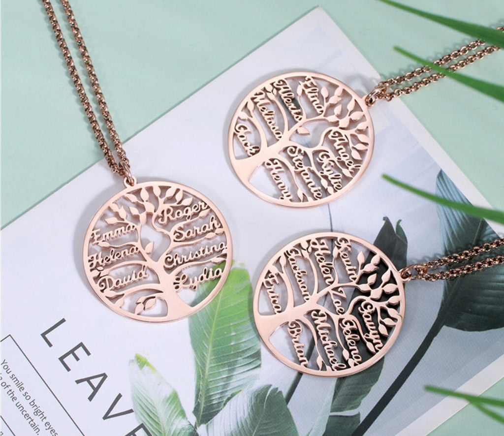 Collier pendentif Arbre de Vie personnalisé