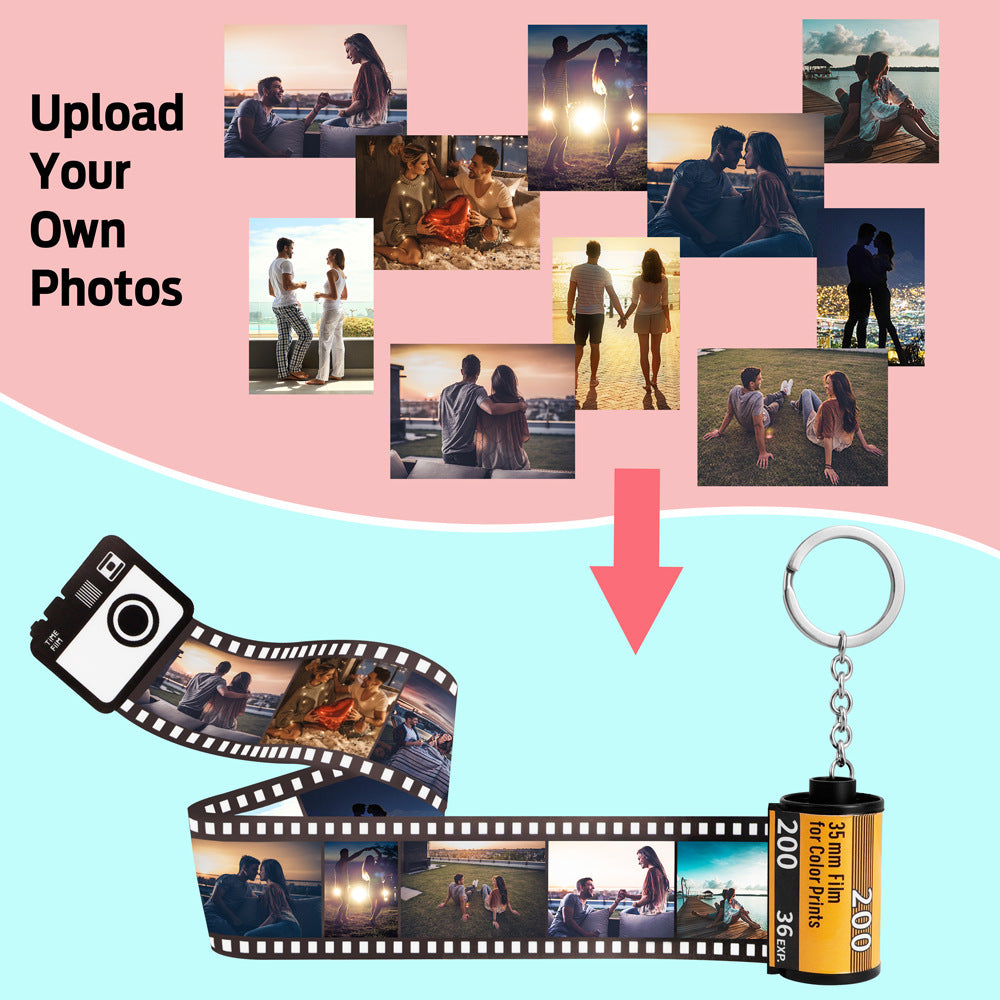 DIY Memory Film Photo Keychain
