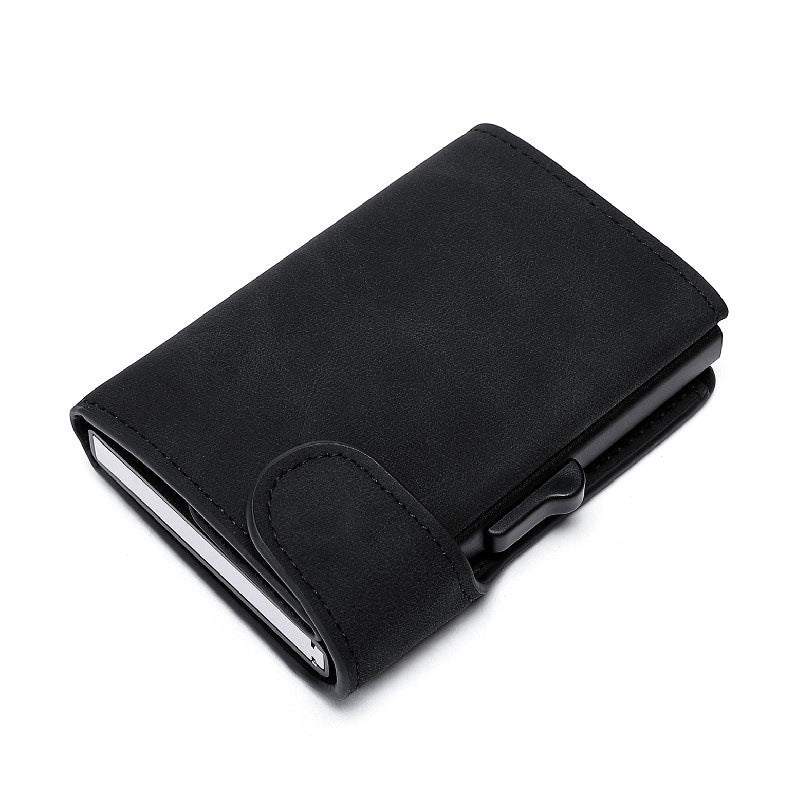 Portefeuille étui pour cartes en cuir Crazy Horse