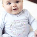 Our 1st Mother's Day Pretty Flowers Baby Outfit: Bib, Vest, Baby Grow