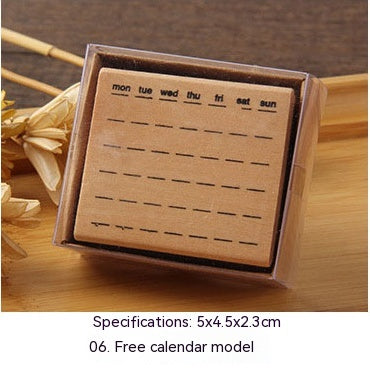 Cute Literary DIY Journal Decoration Wooden Stamp