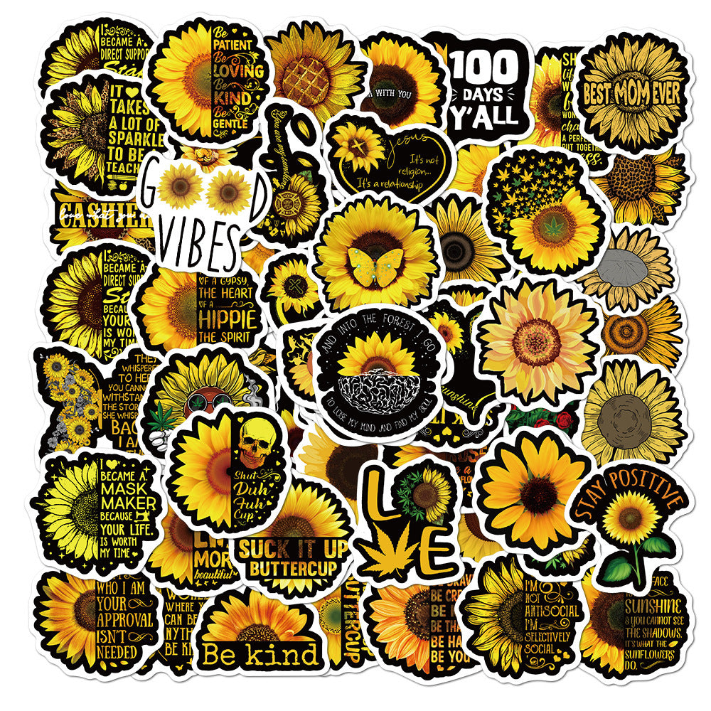 Autocollant étanche "You Are My Sunshine" graffiti pour bagages