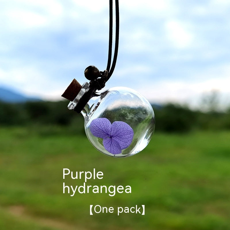 Bouteille de parfum de fleur éternelle pour pendentif de voiture