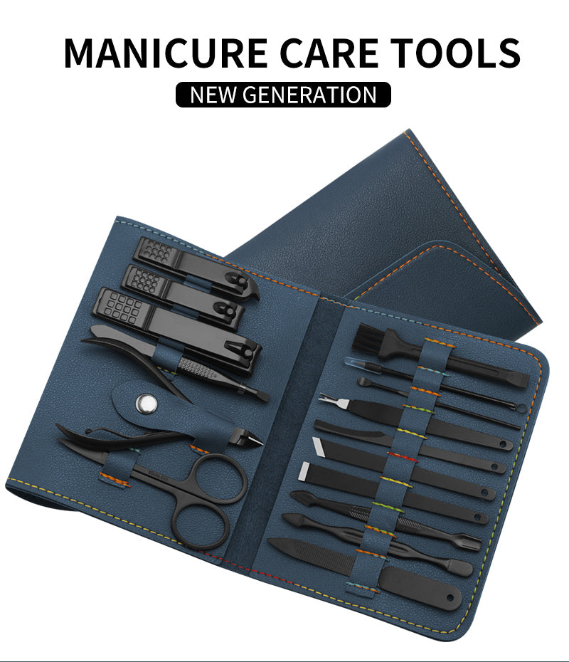 Professional Manicure & Pedicure Kit | Luxury Stainless Steel Set