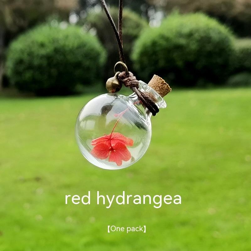 Bouteille de parfum de fleur éternelle pour pendentif de voiture