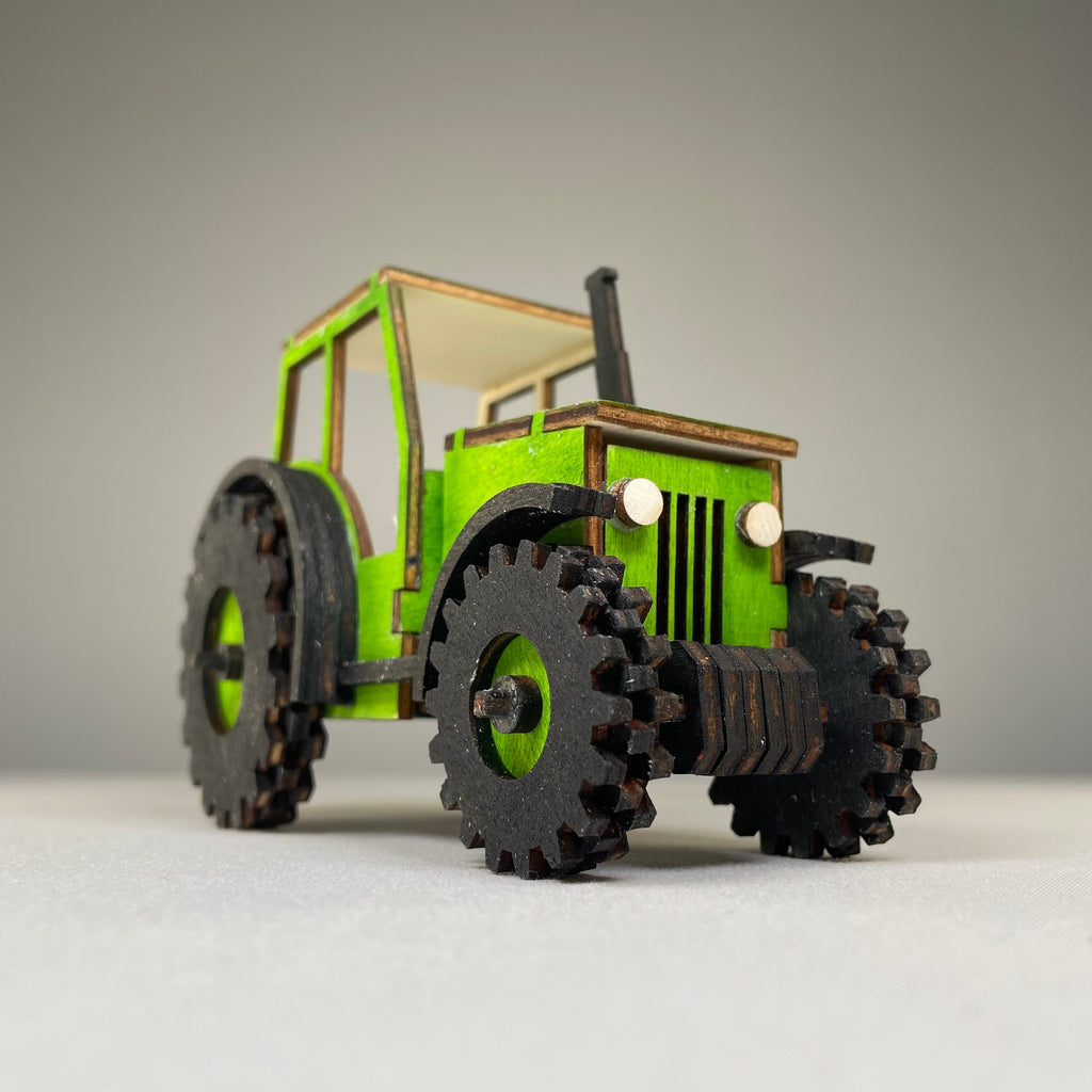 Tractor Puzzle - Pre-Built Model by Curious Rabbit ®