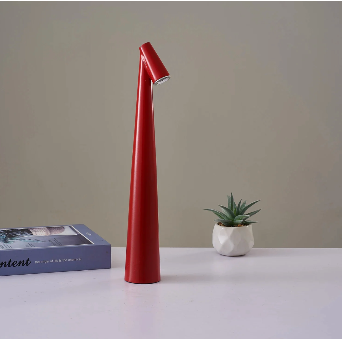 Wireless LED Table Lamp with Touch Dimming Function