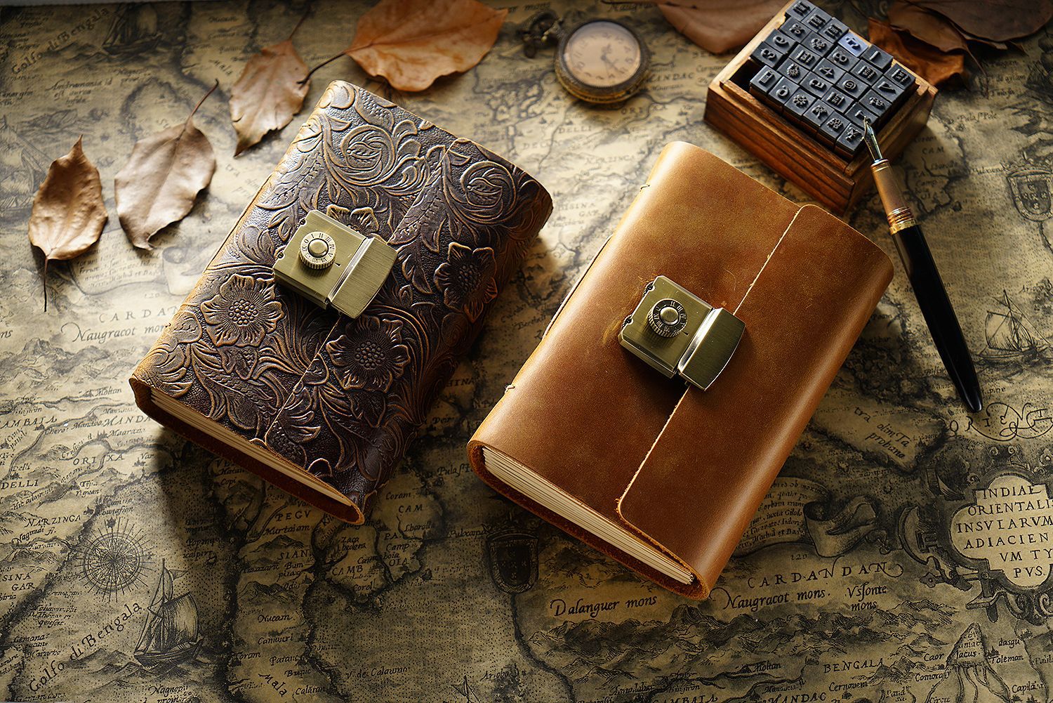 Vintage Journal Cowhide Notebook