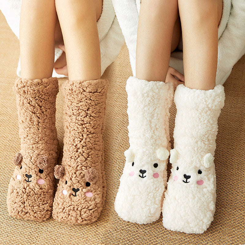 Chaussettes de sol en velours
