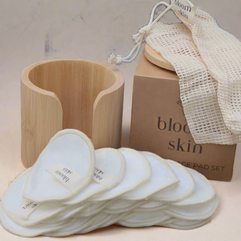 Coffret de cotons démaquillants en bambou Bloom Skin