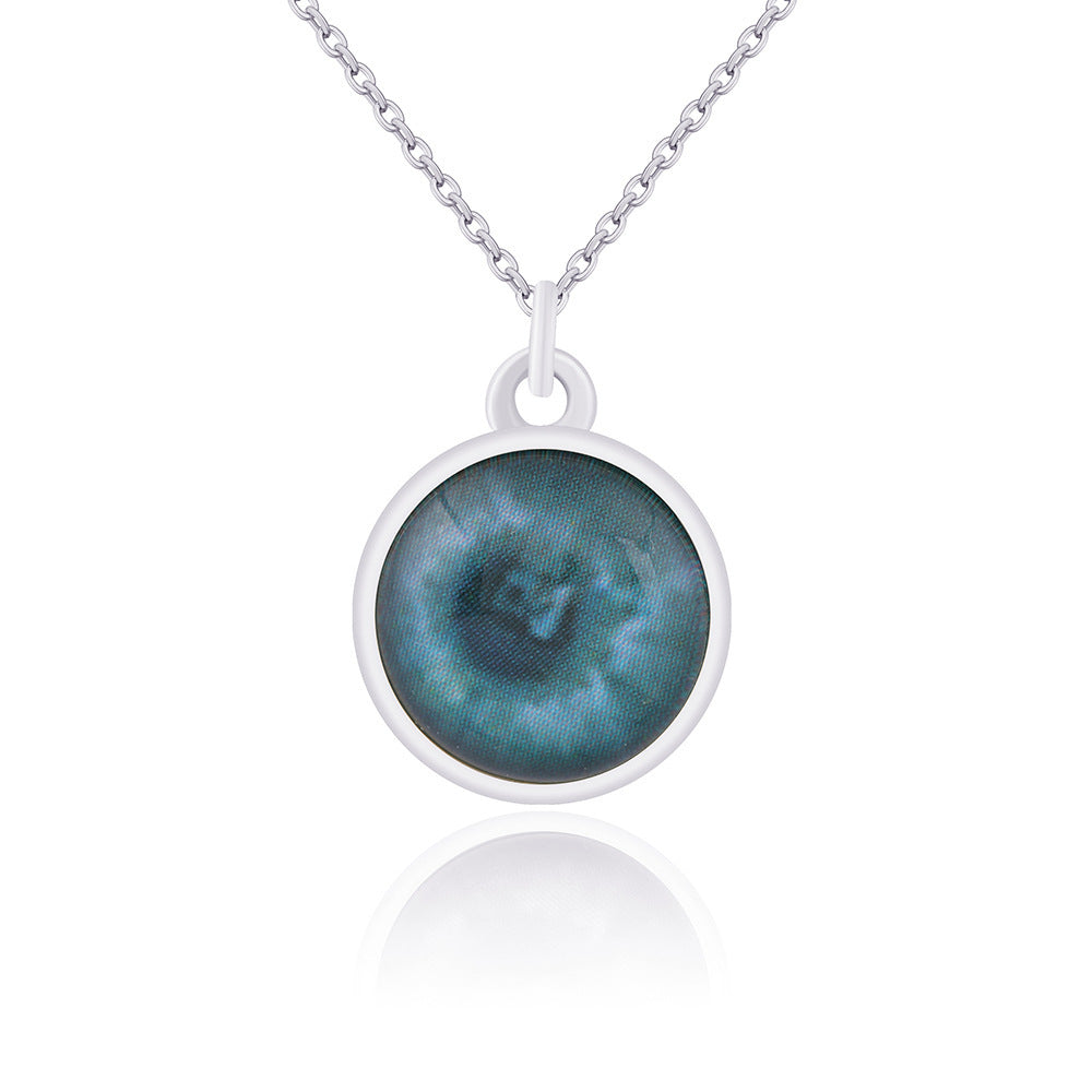 Collier photo iris personnalisé
