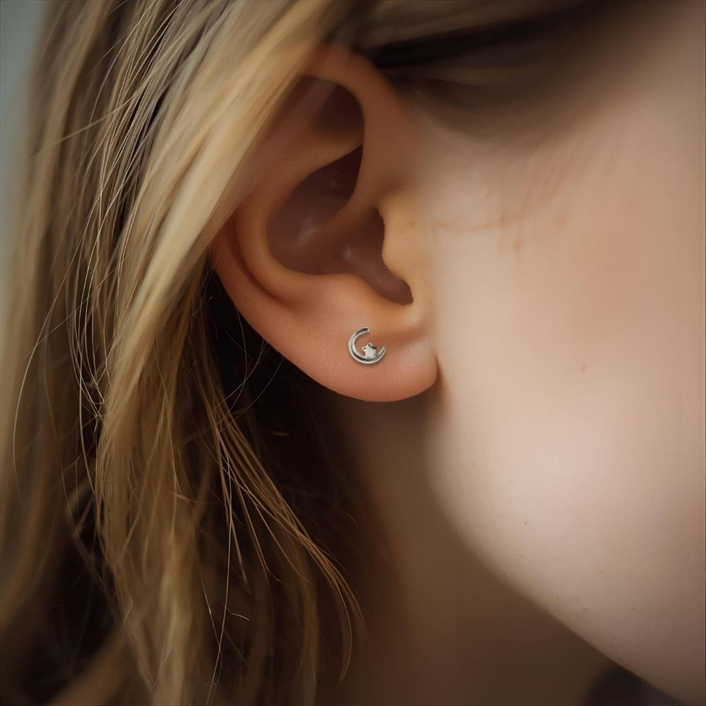 Love You to the Moon & Back Silver Earrings Mini Gift Hamper