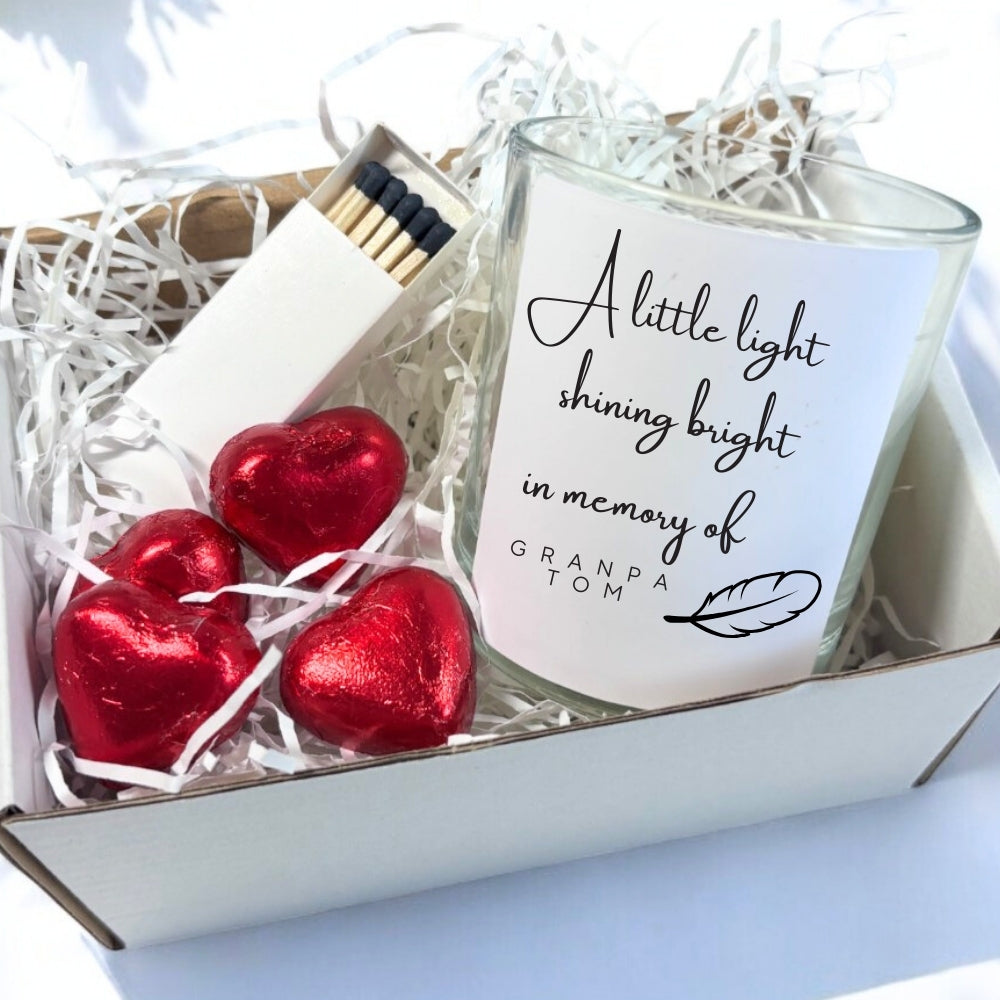 Coffret Cadeau Bougie Commémorative Personnalisée
