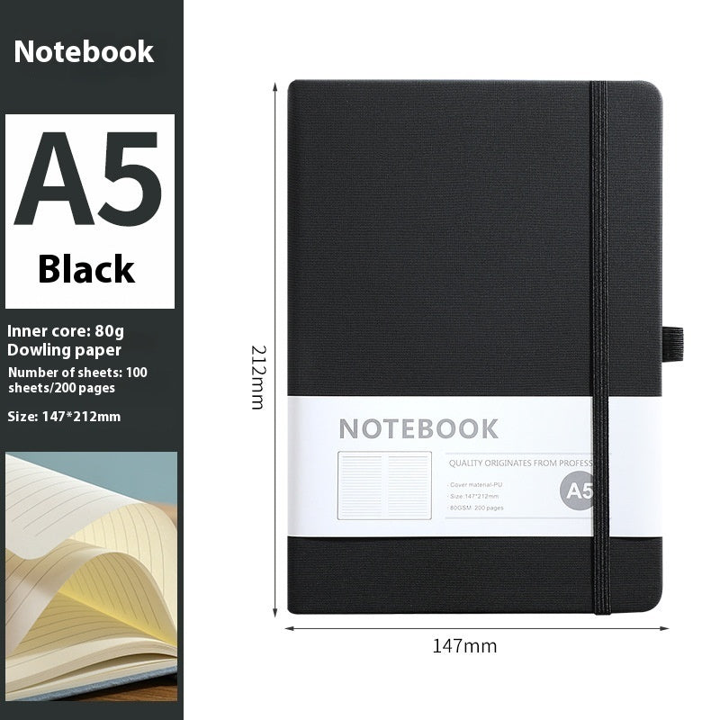 A5 PU Cloth Pattern Notebook | 200 Pages | Lined, Dotted & Grid Options