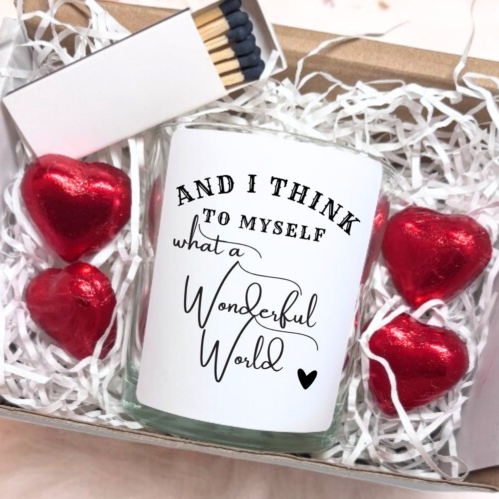Coffret Cadeau Bougies "What A Wonderful World"