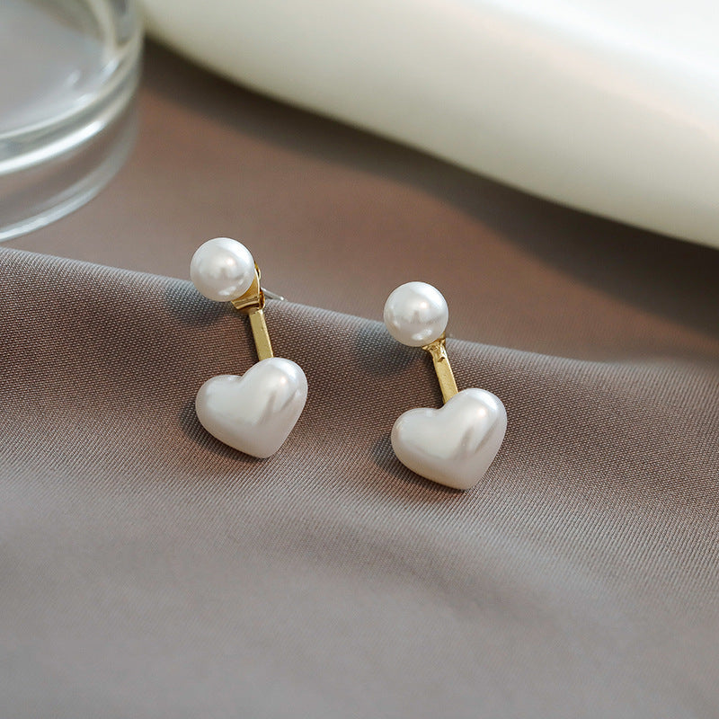 Boucles d'oreilles clous perle d'amour