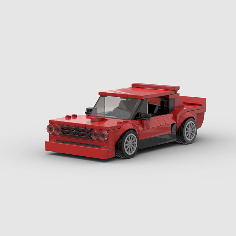 Red Sports Car Building Blocks Model
