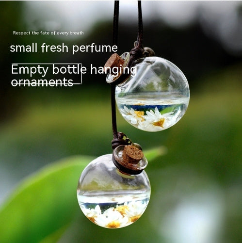 Bouteille de parfum de fleur éternelle pour pendentif de voiture