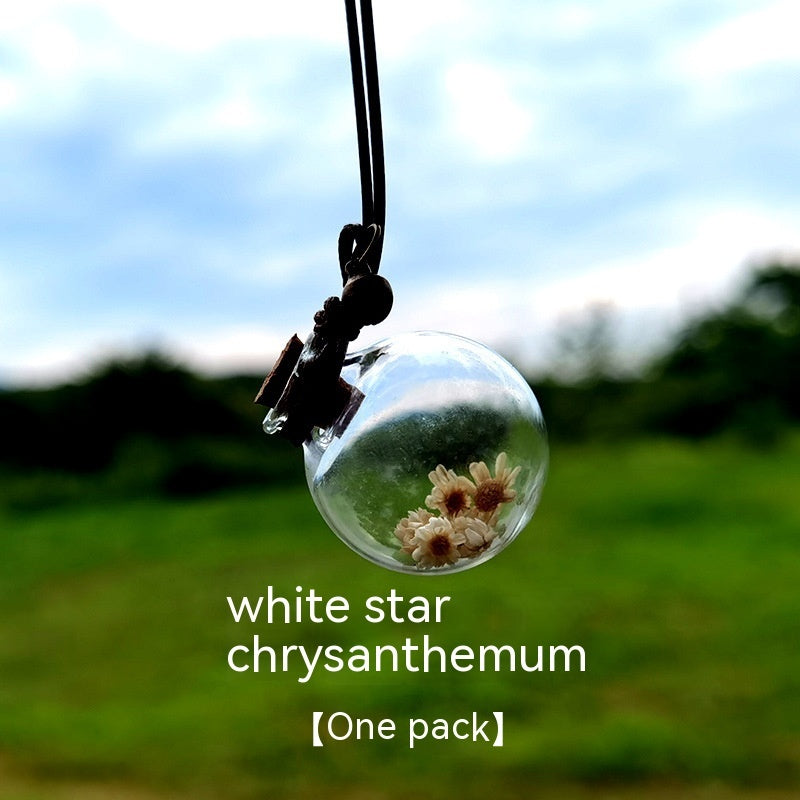 Bouteille de parfum de fleur éternelle pour pendentif de voiture