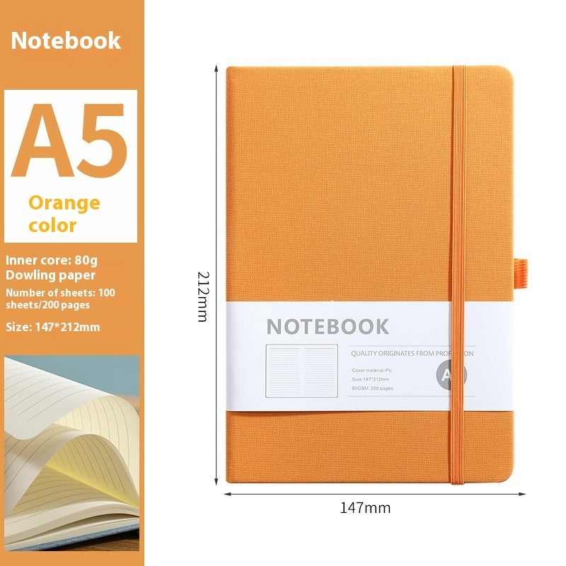 A5 PU Cloth Pattern Notebook | 200 Pages | Lined, Dotted & Grid Options