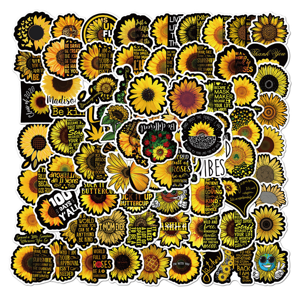 Autocollant étanche "You Are My Sunshine" graffiti pour bagages