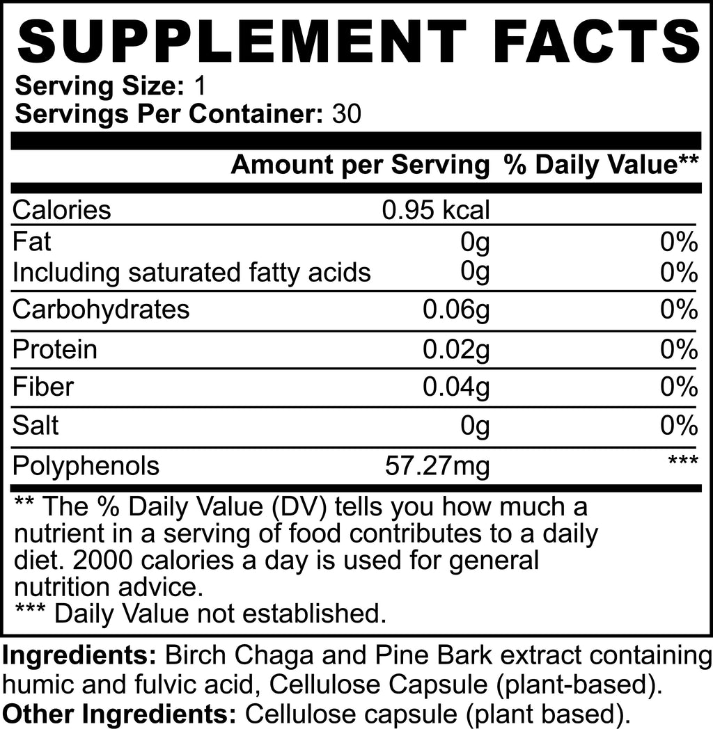 Natural Gut Wellness Capsules with Fulvic Acid