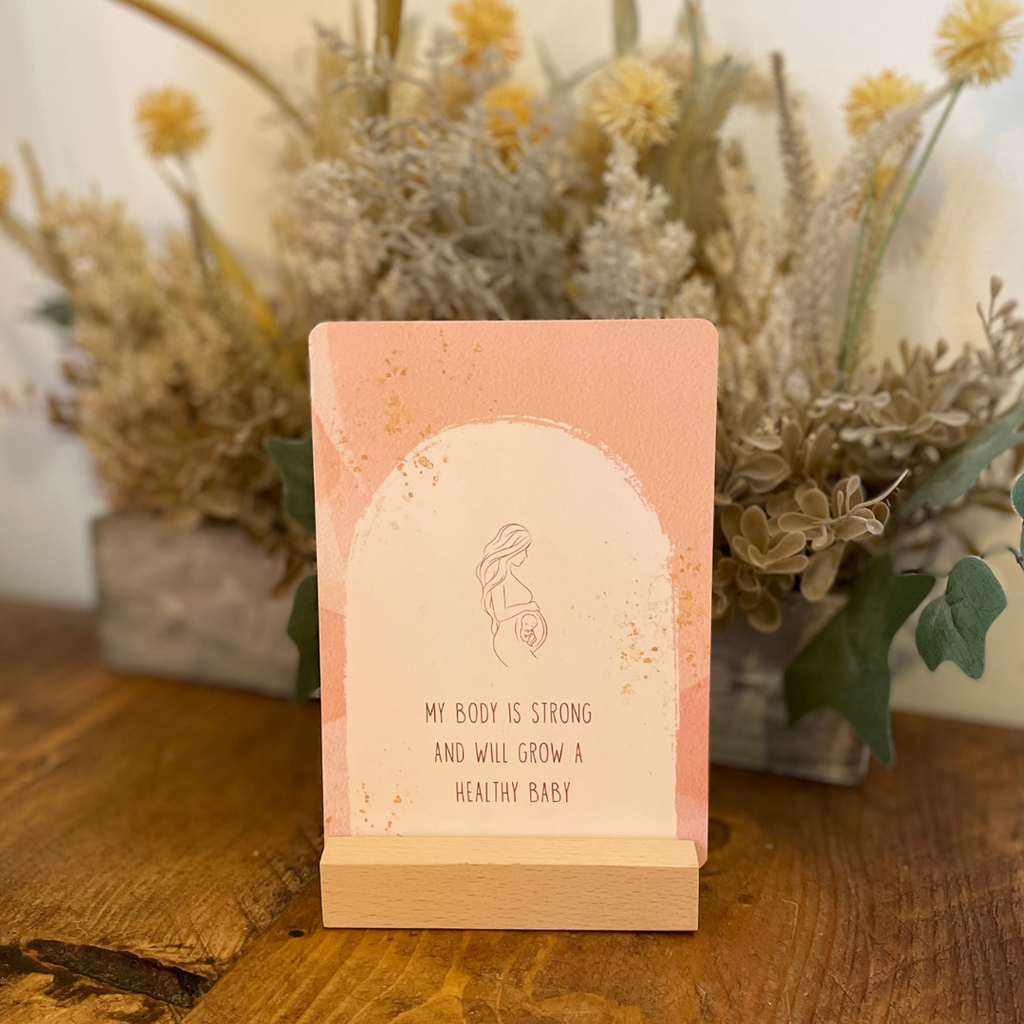 Pregnancy Affirmation Cards | 20 Cards | Calm, Strength & Encouragement