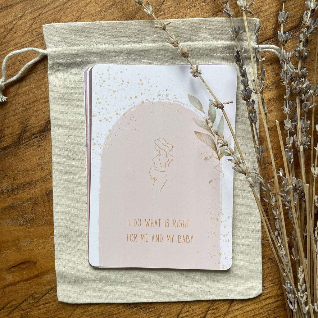 Pregnancy Affirmation Cards | 20 Cards | Calm, Strength & Encouragement