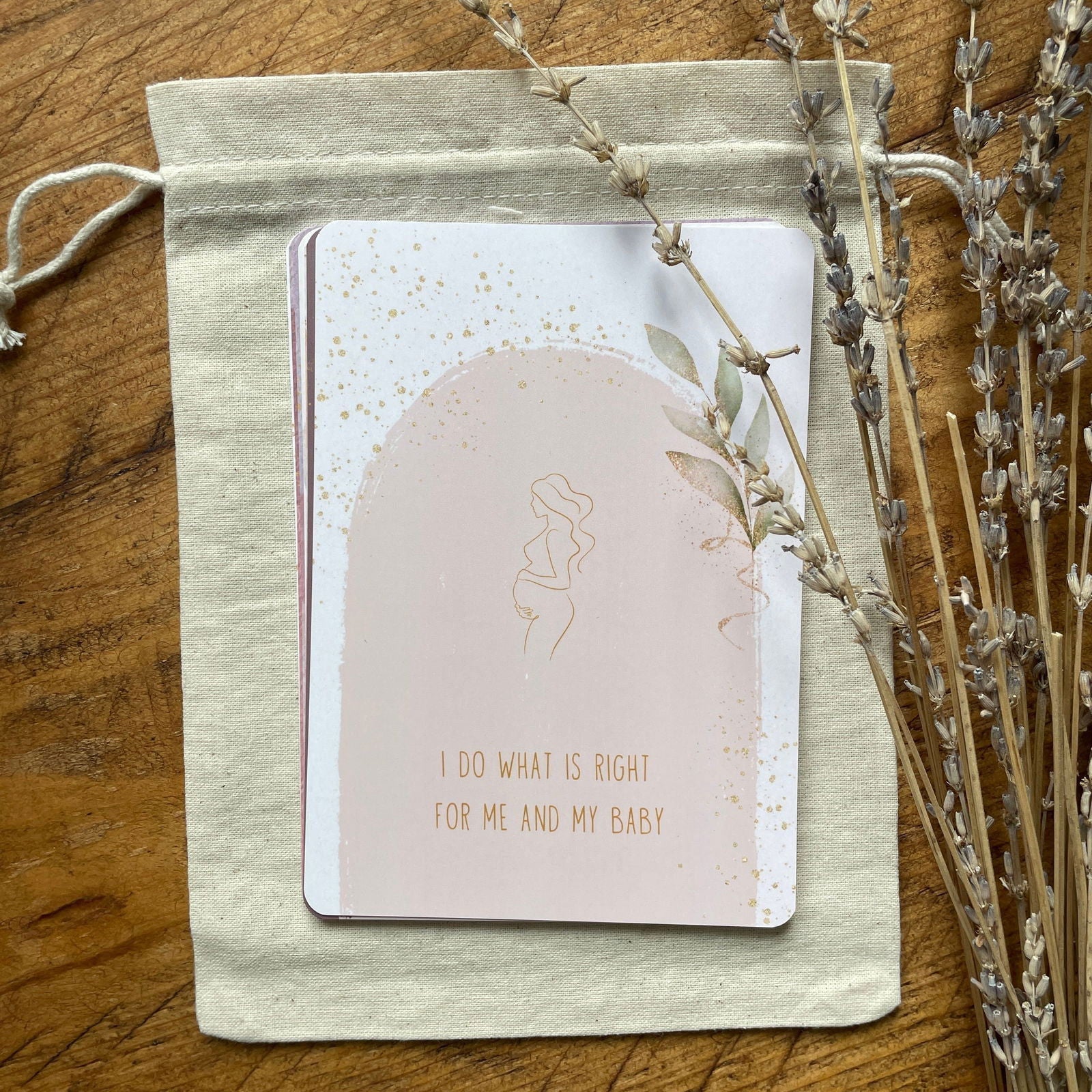 Pregnancy Affirmation Cards | 20 Cards | Calm, Strength & Encouragement