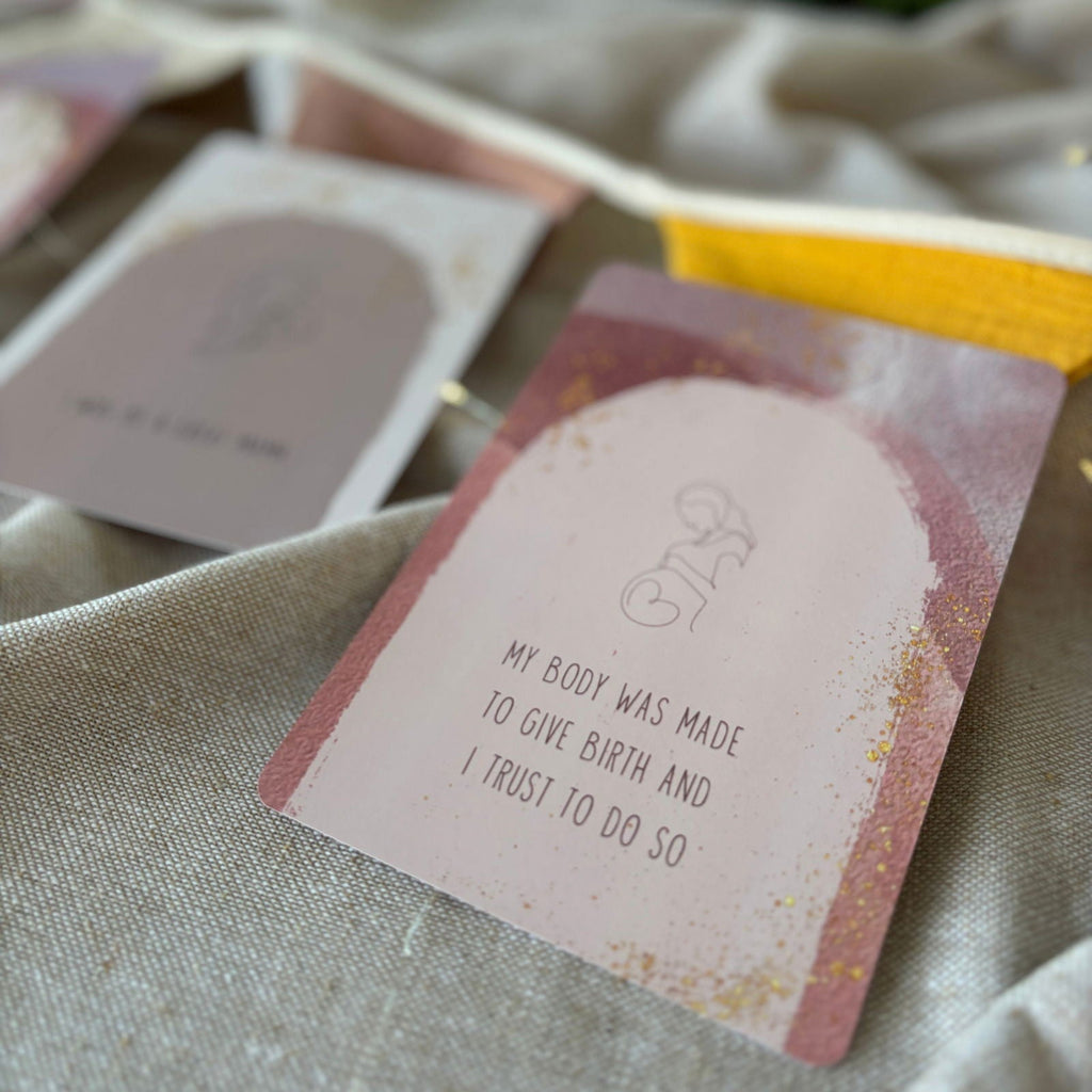 Pregnancy Affirmation Cards | 20 Cards | Calm, Strength & Encouragement
