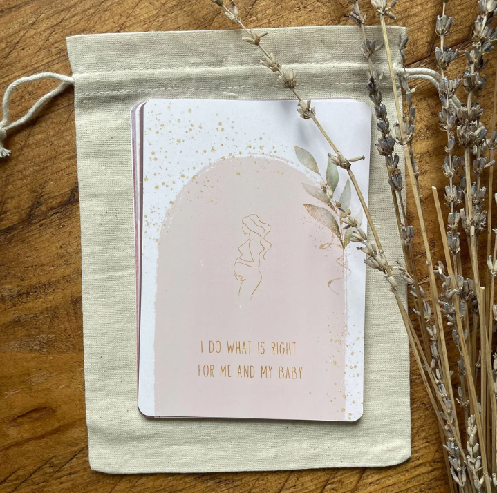 Pregnancy Affirmation Cards | 20 Cards | Calm, Strength & Encouragement