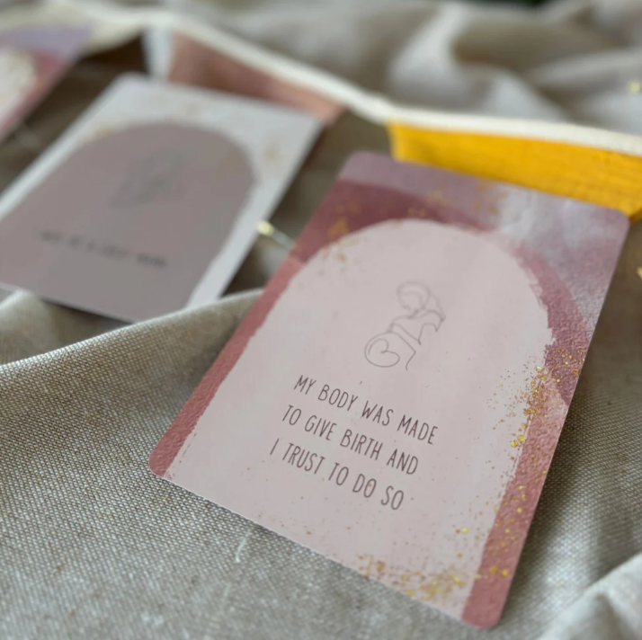 Pregnancy Affirmation Cards | 20 Cards | Calm, Strength & Encouragement