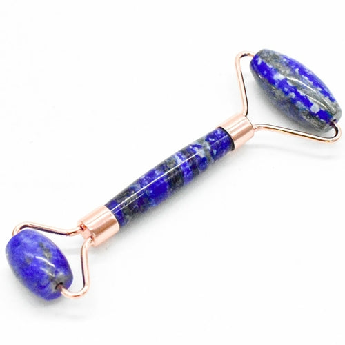 LuxeGlow Face Roller – Copper & Crystal Massager