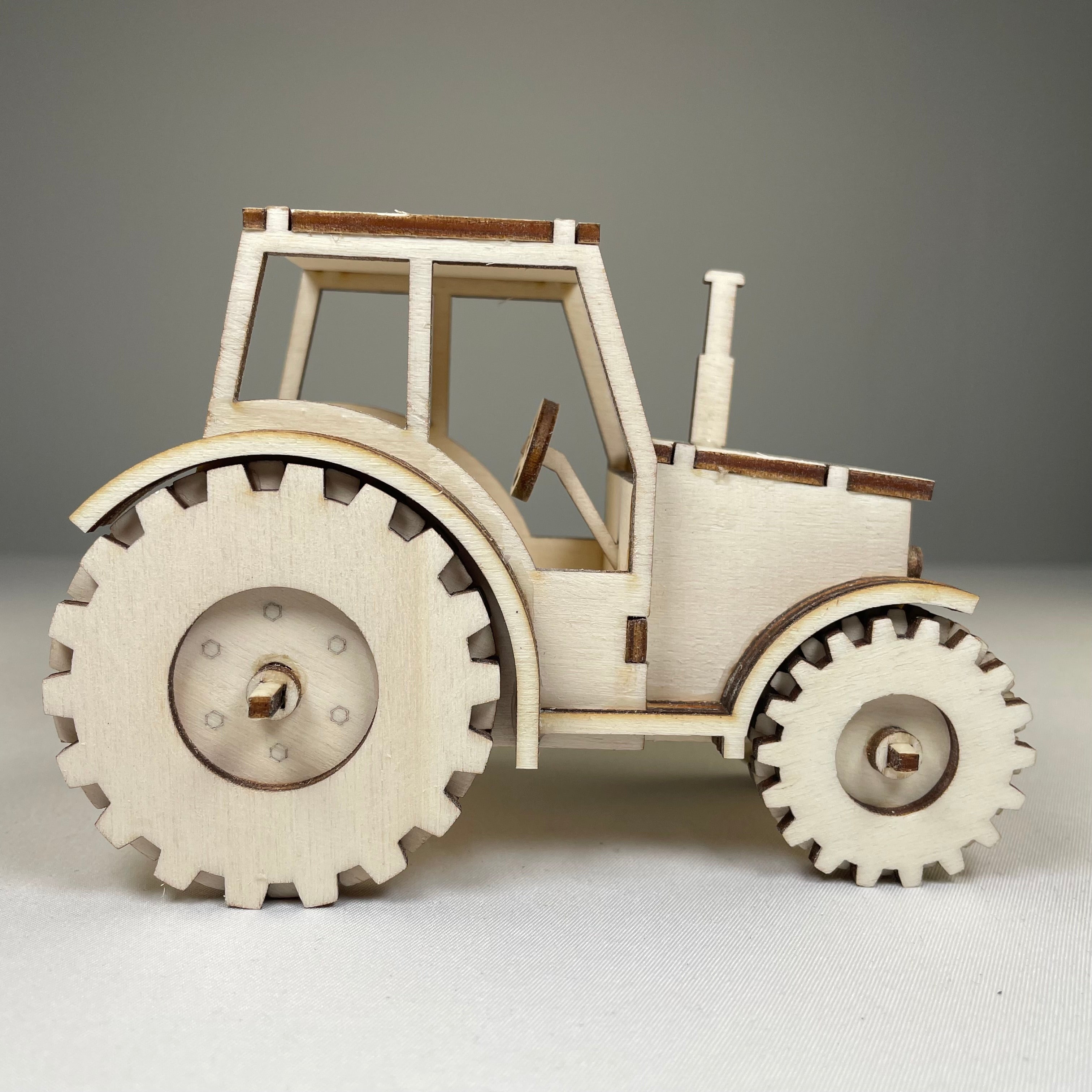 Tractor Puzzle - Pre-Built Model by Curious Rabbit ®