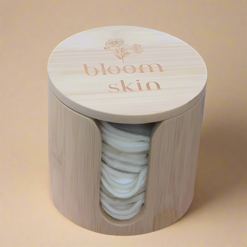 Coffret de cotons démaquillants en bambou Bloom Skin