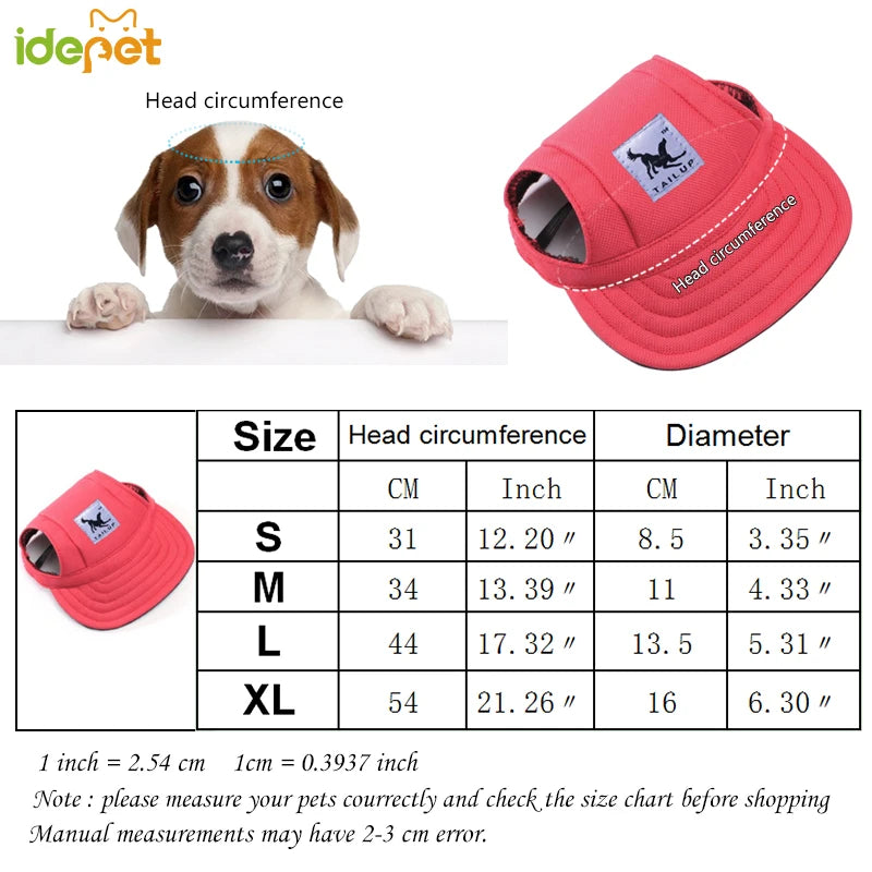 Tailup Canvas Pet Baseball Cap