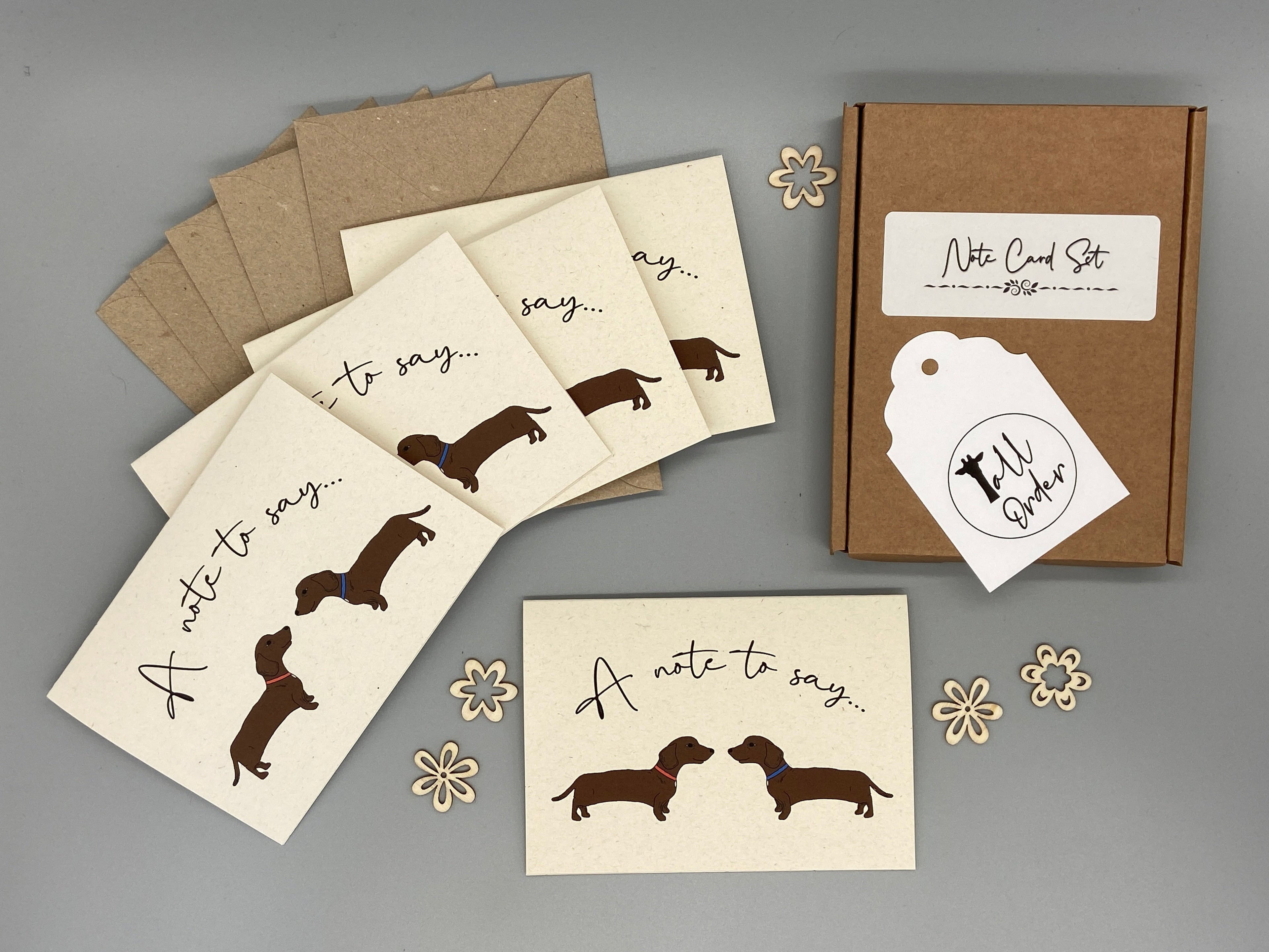Dachshund Dog Note Cards