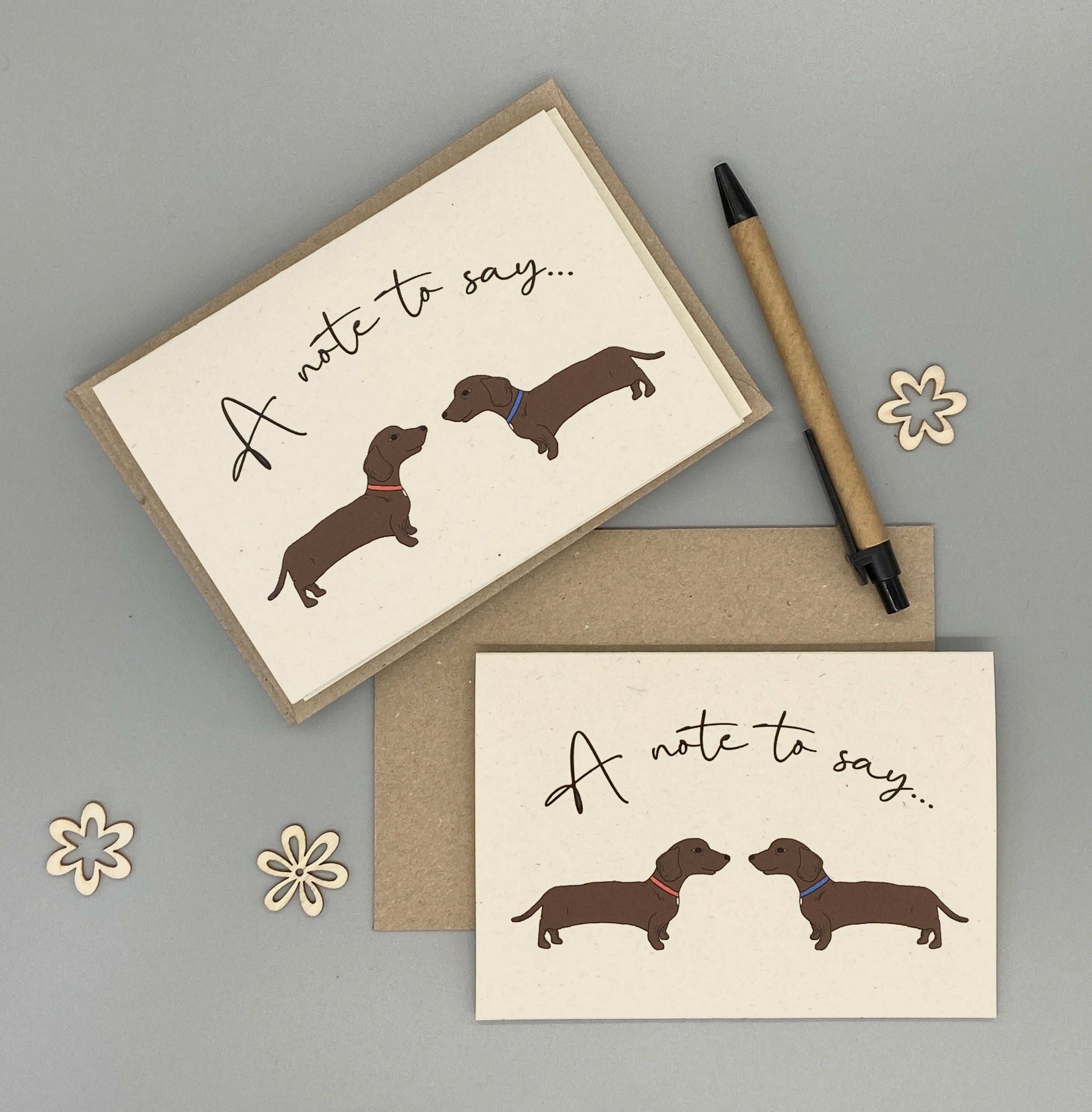Dachshund Dog Note Cards