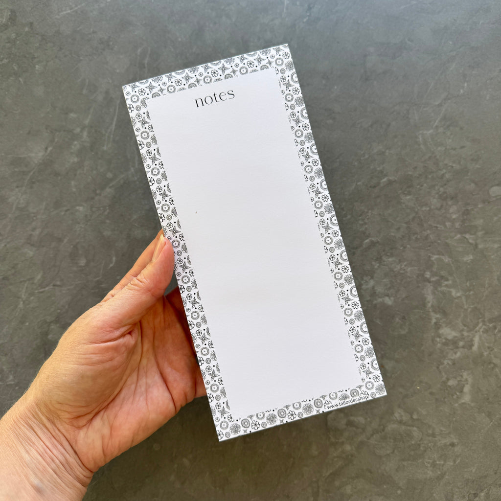 Bloc-notes à motifs floraux